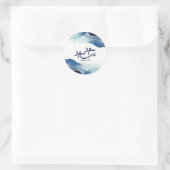 Sticker Rond Joyeux Aïd, Aïd moubarak, calligraphie arabe (Sac)