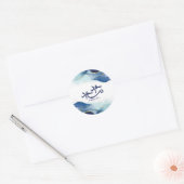 Sticker Rond Joyeux Aïd, Aïd moubarak, calligraphie arabe (Enveloppe)