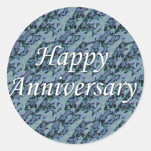 Sticker Rond Joyeux anniversaire (Devant)