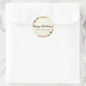 Sticker Rond Joyeux anniversaire (Sac)