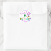 Sticker Rond Joyeux anniversaire (Sac)