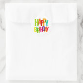 Sticker Rond Joyeux anniversaire (Sac)