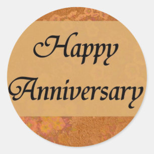 Sticker Rond Joyeux anniversaire
