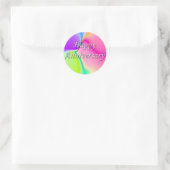 Sticker Rond Joyeux anniversaire (Sac)