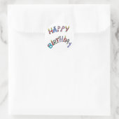 Sticker Rond joyeux anniversaire ! (Sac)