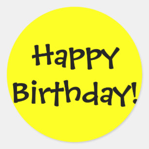 Sticker Rond Joyeux anniversaire !
