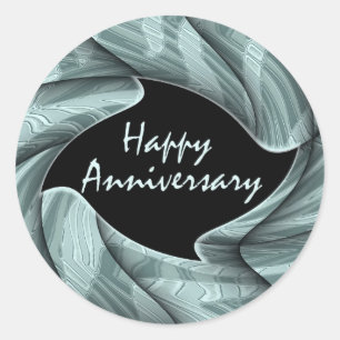 Sticker Rond Joyeux anniversaire
