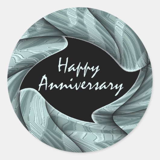 Sticker Rond Joyeux anniversaire (Devant)