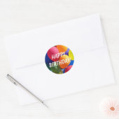 Sticker Rond Joyeux anniversaire ! (Enveloppe)