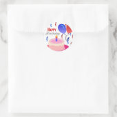 Sticker Rond Joyeux anniversaire (Sac)