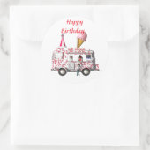Sticker Rond Joyeux anniversaire (Sac)