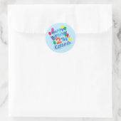 Sticker Rond Joyeux anniversaire (Sac)