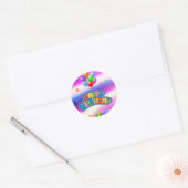 Sticker Rond Joyeux anniversaire (Enveloppe)