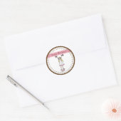 Sticker Rond Joyeux anniversaire (Enveloppe)