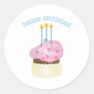 Sticker Rond Joyeux anniversaire !