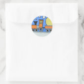 Sticker Rond Joyeux anniversaire (Sac)