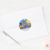 Sticker Rond Joyeux anniversaire (Enveloppe)