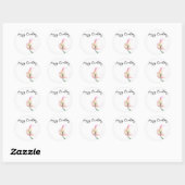 Sticker Rond Joyeux anniversaire (Feuille)