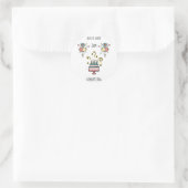 Sticker Rond Joyeux anniversaire (Sac)