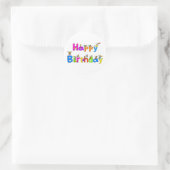 Sticker Rond Joyeux anniversaire (Sac)