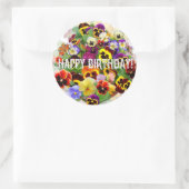 Sticker Rond Joyeux anniversaire (Sac)