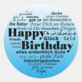 Sticker Rond Joyeux anniversaire (Devant)