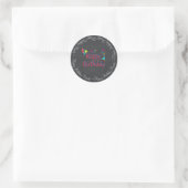 Sticker Rond Joyeux Anniversaire Chalkboard Fun Spectaculaire N (Sac)