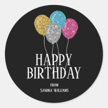 Joyeux Anniversaire Colorful Balloons de Parties s