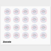 Sticker Rond Joyeux anniversaire de mariage nom date année past (Feuille)