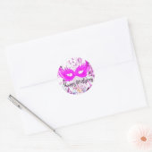 Sticker Rond Joyeux Anniversaire Fun (Enveloppe)