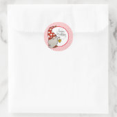 Sticker Rond Joyeux Anniversaire Gnome (Sac)