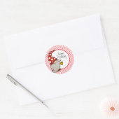Sticker Rond Joyeux Anniversaire Gnome (Enveloppe)