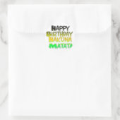 Sticker Rond Joyeux anniversaire Hakuna Matata eco Inspirationa (Sac)