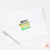 Sticker Rond Joyeux anniversaire Hakuna Matata eco Inspirationa (Enveloppe)