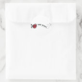 Sticker Rond Joyeux anniversaire Ladybug (Sac)