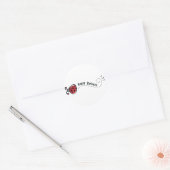 Sticker Rond Joyeux anniversaire Ladybug (Enveloppe)