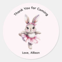 Joyeux Anniversaire Lapin Ballerine Aquarelle