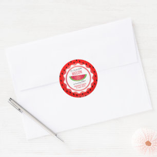 Sticker Rond Joyeux Anniversaire Melon Sucré