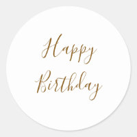 Joyeux Anniversaire Or Texte de couleur personnali