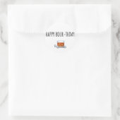 Sticker Rond Joyeux anniversaire pour la carte Bourbon Lover (Sac)