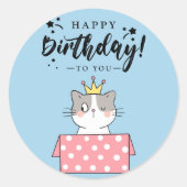 Sticker Rond Joyeux anniversaire pour vous (Devant)