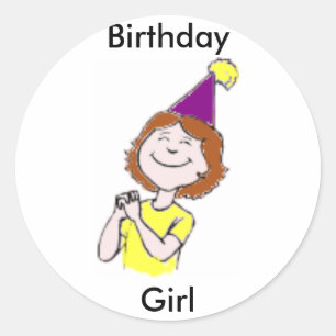 Sticker Rond Joyeux anniversaire ! sticker, à vendre !