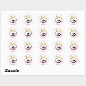 Sticker Rond Joyeux Appleween Jack O'lantern Thunder_Cove (Feuille)