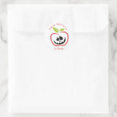 Sticker Rond Joyeux Appleween Jack O'lantern Thunder_Cove (Sac)