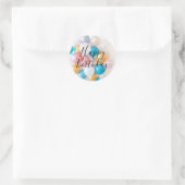 Sticker Rond Joyeux ballon d'anniversaire (Sac)