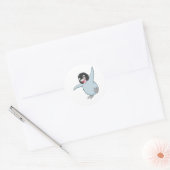 Sticker Rond Joyeux bébé pingouin (Enveloppe)