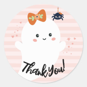 Sticker Rond Joyeux BOO Day Anniversaire Halloween
