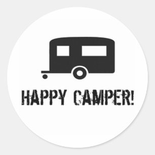 Sticker Rond Joyeux Camper !