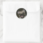 Sticker Rond Joyeux Carlin (Sac)
