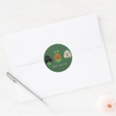 Sticker Rond Joyeux Chiens Goldendoodle Jour de la Saint Patric (Enveloppe)